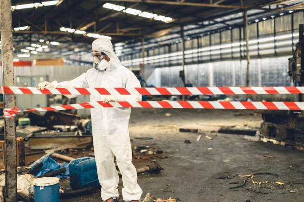 Professional Sewage Cleanup technician working in Cazadero, CA